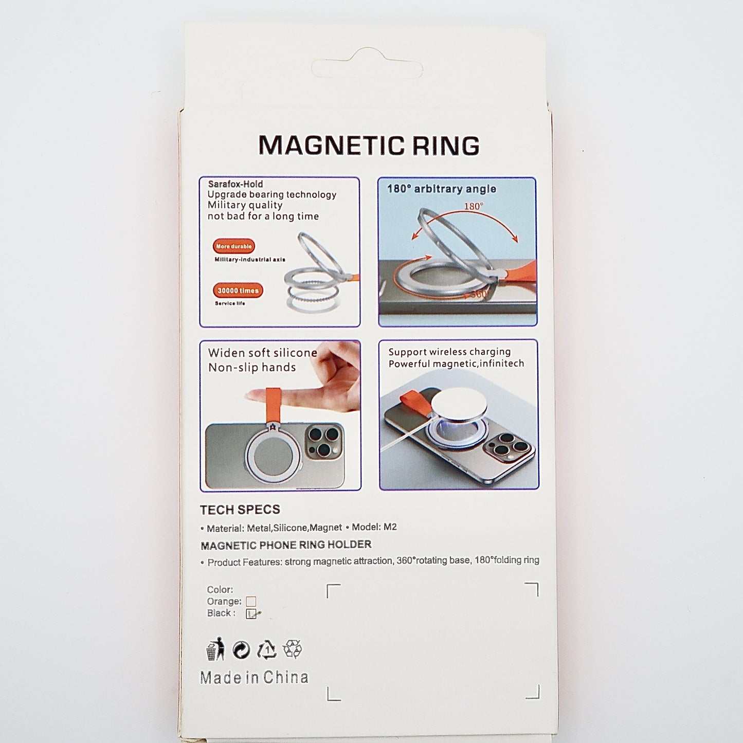 Sarafox M2 Magnetic Phone Ring Holder and Stand