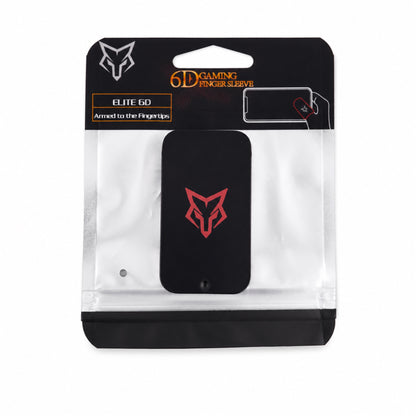 (Red) Sarafox V6 Finger Sleeves with Storage Tin — 2 Pairs